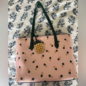 Kate Spade Pink Pineapple Tote Bag